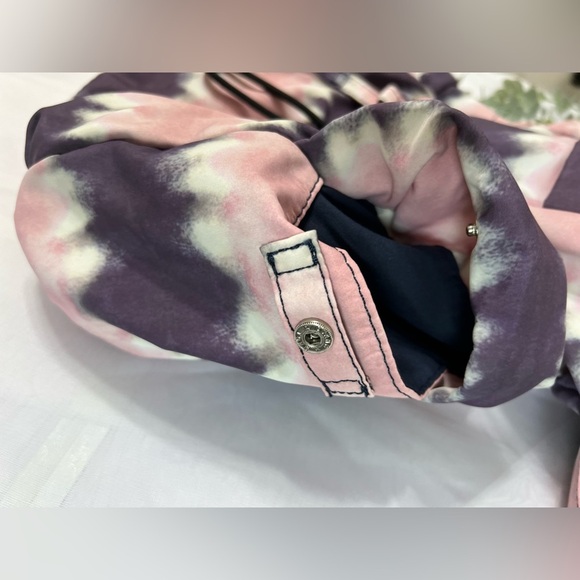 Ivory Ella Elephant Pink Purple Tie Dye Adjustable Convertible Backpack Bag EUC - Picture 3 of 8